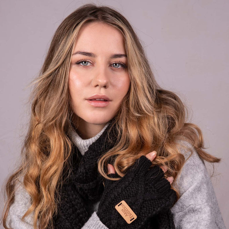 Aran Cable Knit Classic Scarf