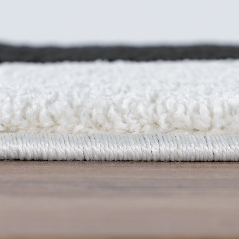 Joli Geometric Black & White Rug