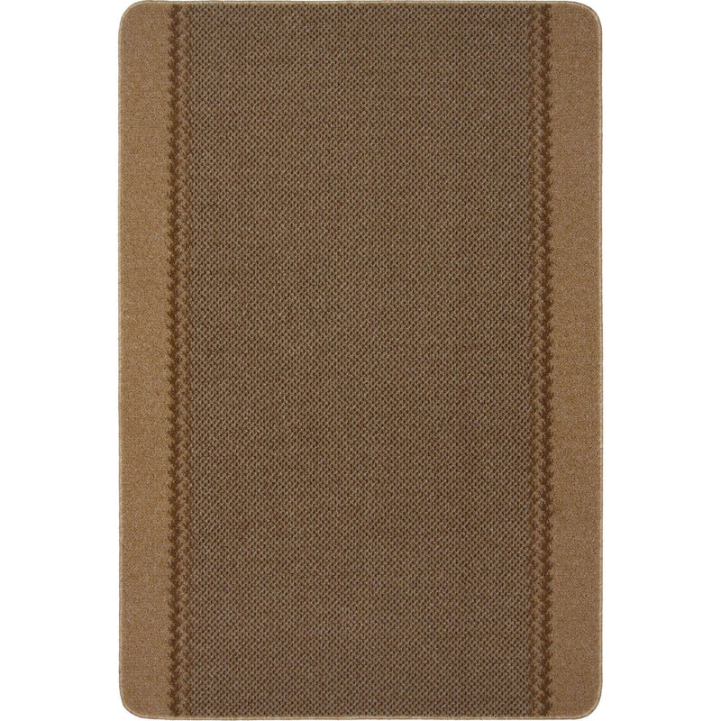 Washable Bordered Beige Rug  | 116B