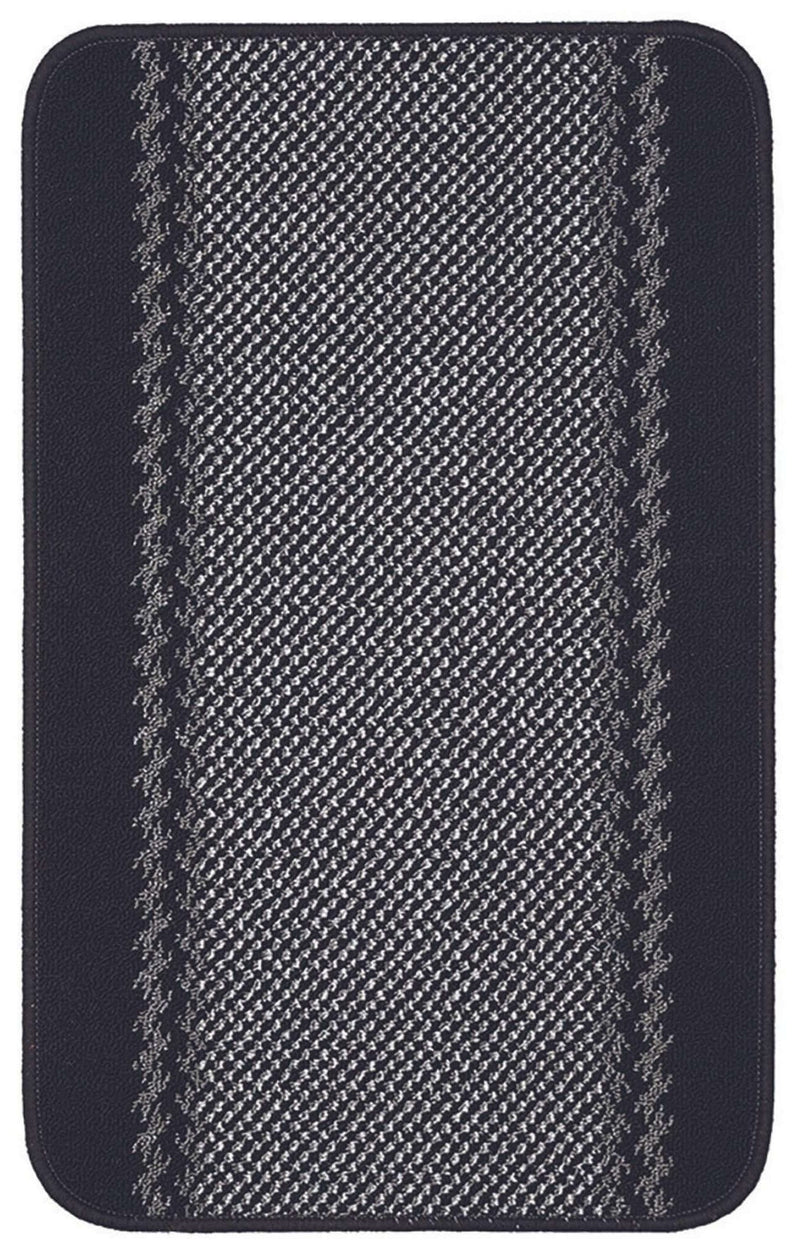 Washable Bordered Black Rug  | 116Bl