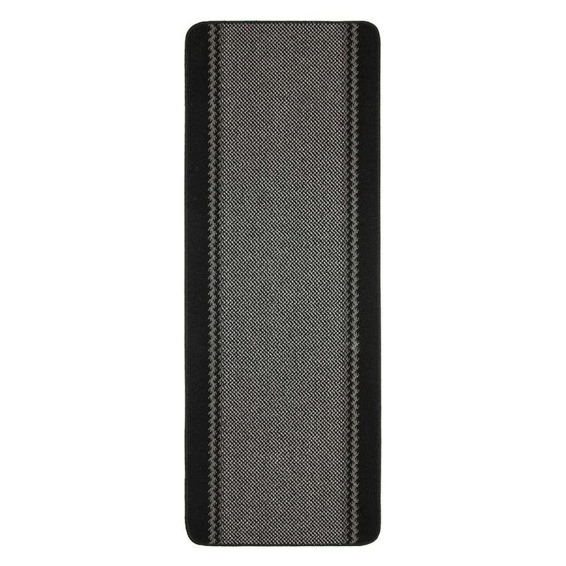 Washable Bordered Black Rug  | 116Bl