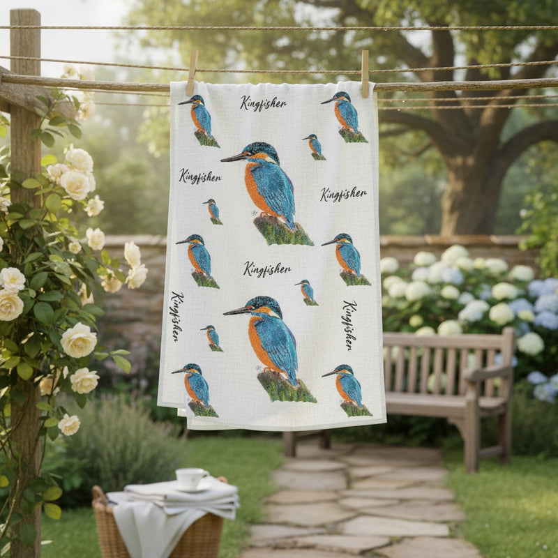 Kingfisher Tea Towel
