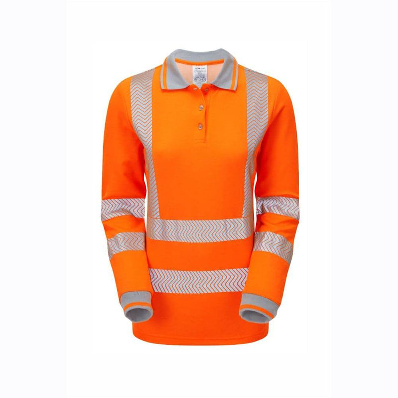 PULSAR LIFE LFE953 / LFE954 Ladies Long Sleeve Sustainable Hi-Vis Polo Shirt