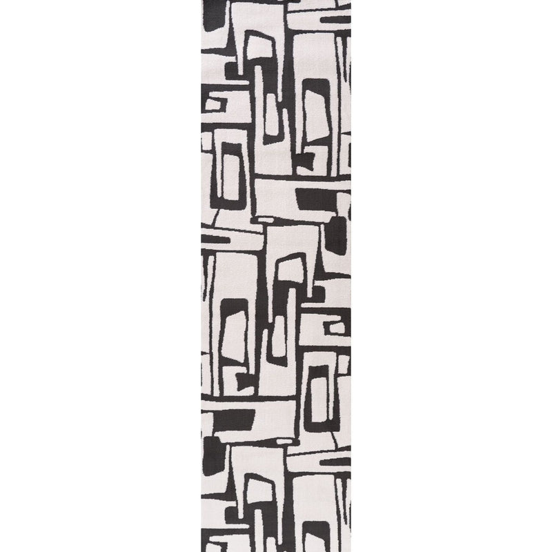 Loft Abstract Dark Grey Rug