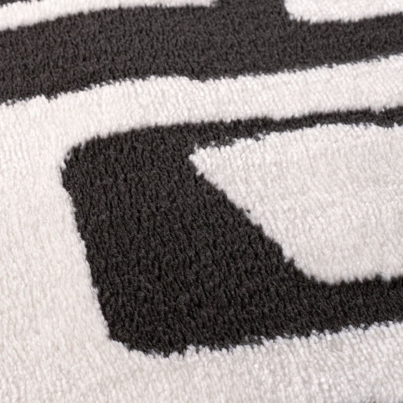 Loft Abstract Dark Grey Rug