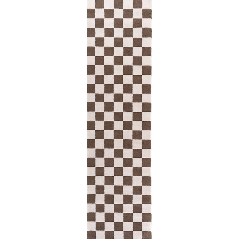 Loft Checkerboard Brown Rug