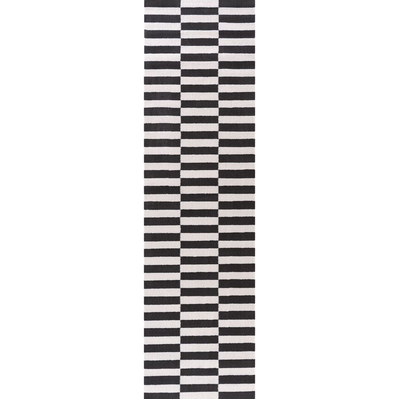 Loft Striped Dark Grey Rug