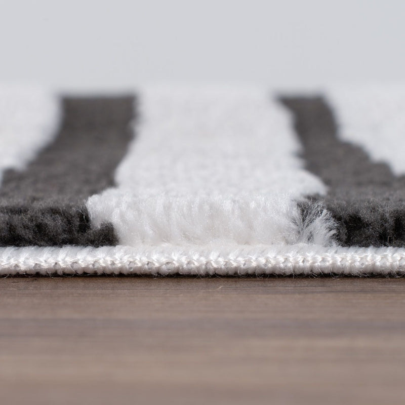 Loft Geometric Dark Grey Rug