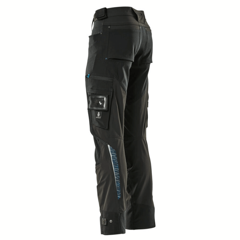 Mascot Adanced 17079 Water-Repellent Stretch Kneepad Work Trouser - Black 32" Waist, 30" Leg