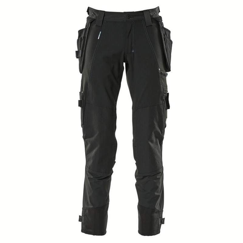 Mascot Advanced 17031 Water-Repellent Stretch Holster Pocket Work Trouser Black