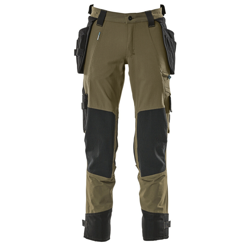 Mascot Advanced 17031 Water-Repellent Stretch Holster Pocket Work Trouser Moss Green