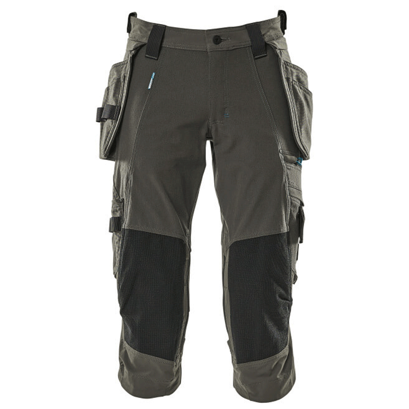 Mascot Advanced 17049 Water-Repellent Knee Pad Holster Pocket Stretch Pirate Trousers Grey