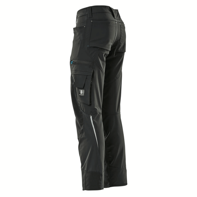 Mascot Advanced 17179 Ultimate Stretch Kneepad Work Trousers Black 33" Waist, 30" Leg