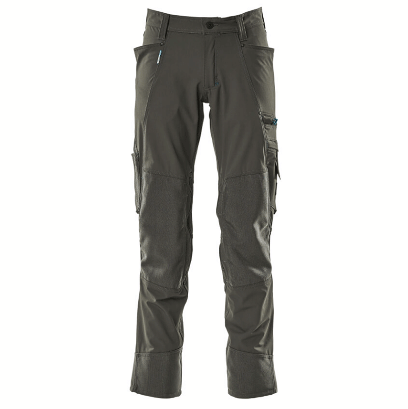 Mascot Advanced 17179 Ultimate Stretch Kneepad Work Trousers Dark Anthracite, 27" Waist 30" Leg