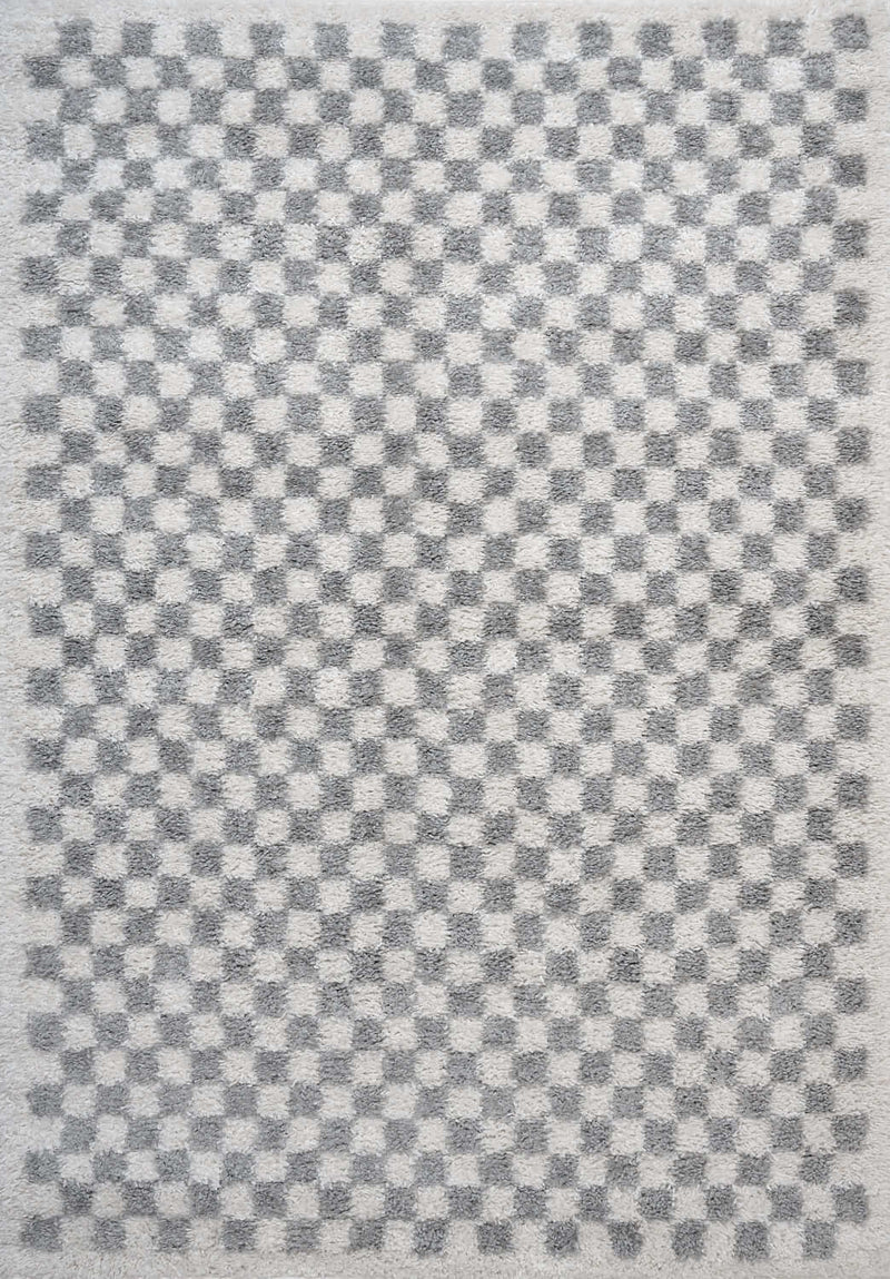 Moodi Shaggy Grey Mulberry Rug