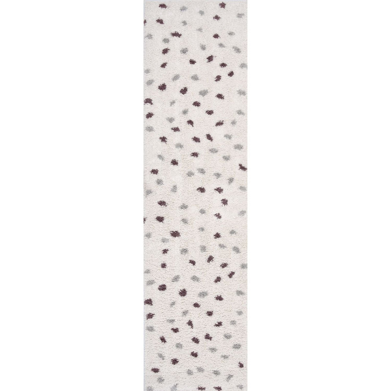 Moodi Shaggy Grey/Purple Plumetis Rug