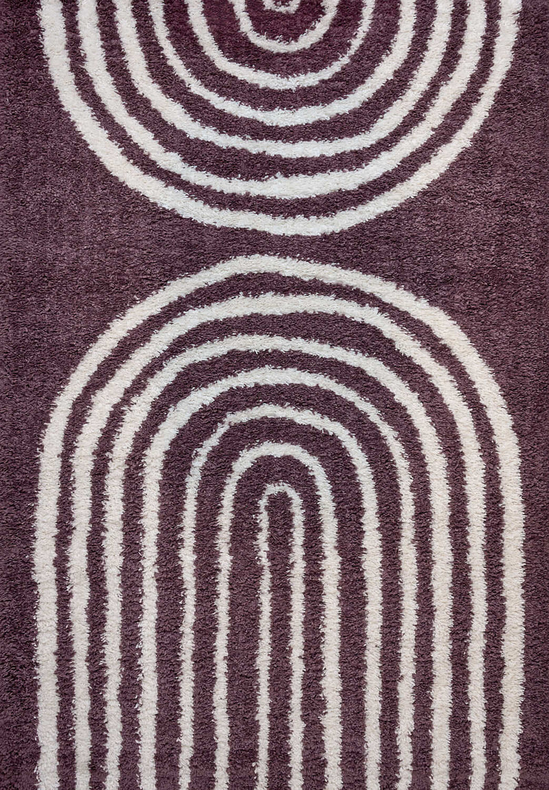 Moodi Shaggy Purple Velvetine Rug