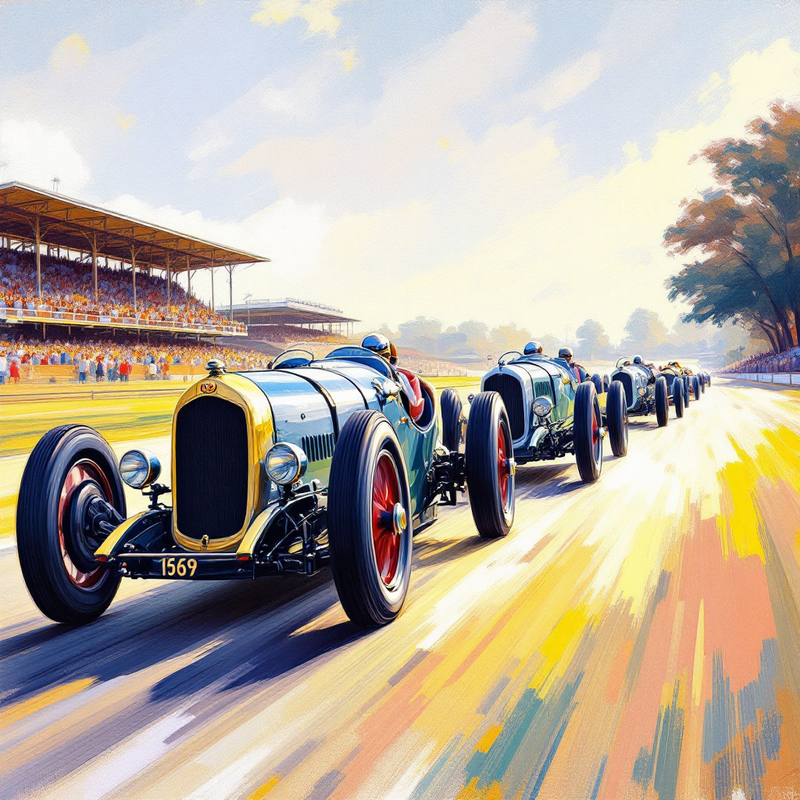 Motor Racing Fine Art Print Framed