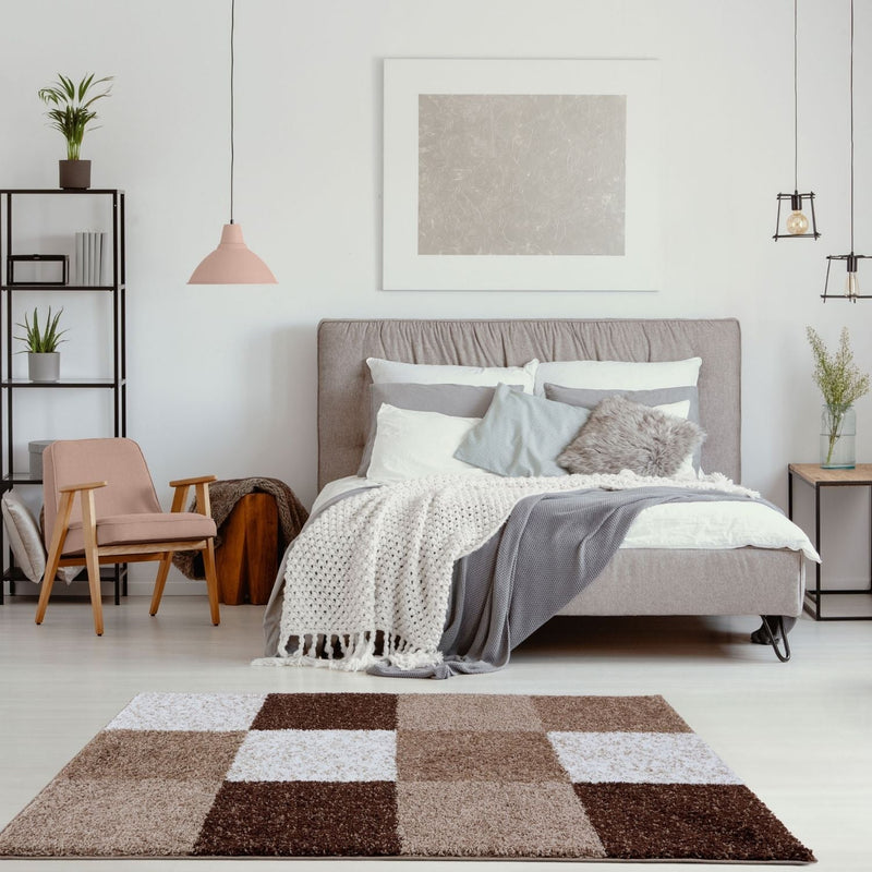 Myshaggy Geometric Brown Rug