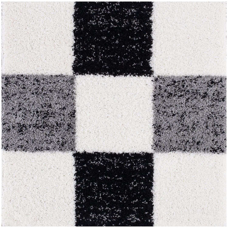 Myshaggy Geometric Grey Rug