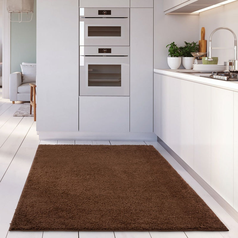 Myshaggy Solid Brown Rug