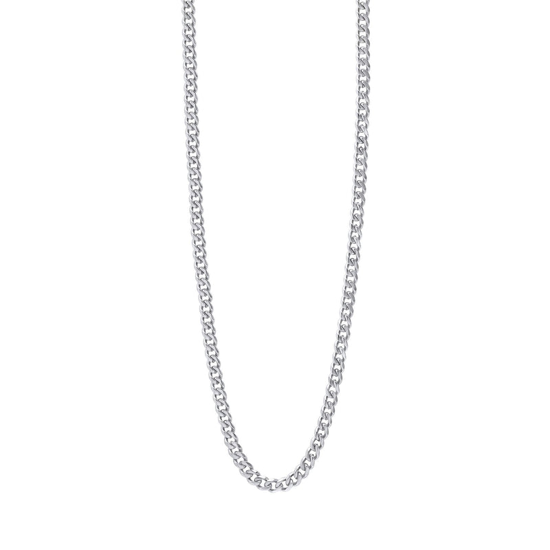 Fred Bennett Smaller Fit Stainless Steel Cuban Link Chain Necklace