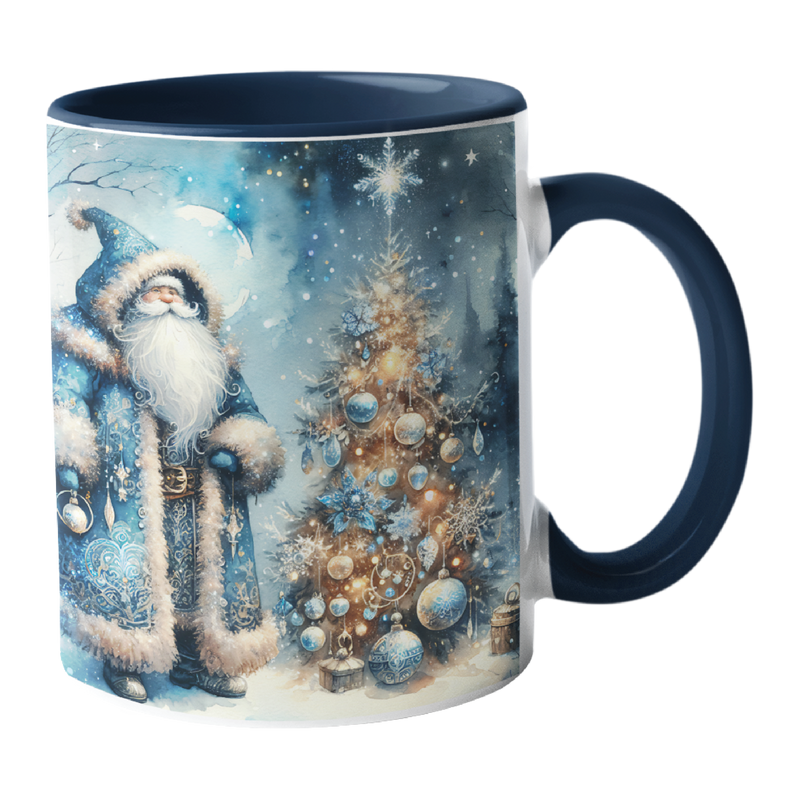 Nordic Santa by a Christmas Tree Mug