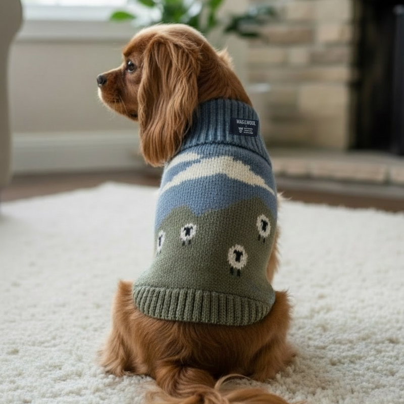 Blackface Sheep Dog Jumper in British Wool