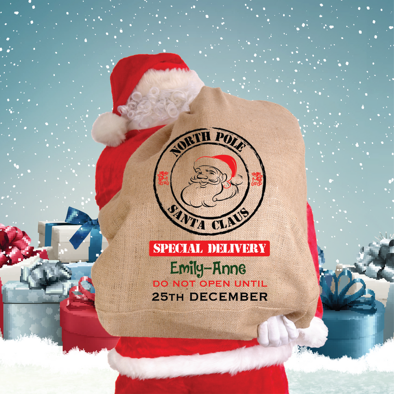 North Pole Santa Claus Special Delivery Santa Sack