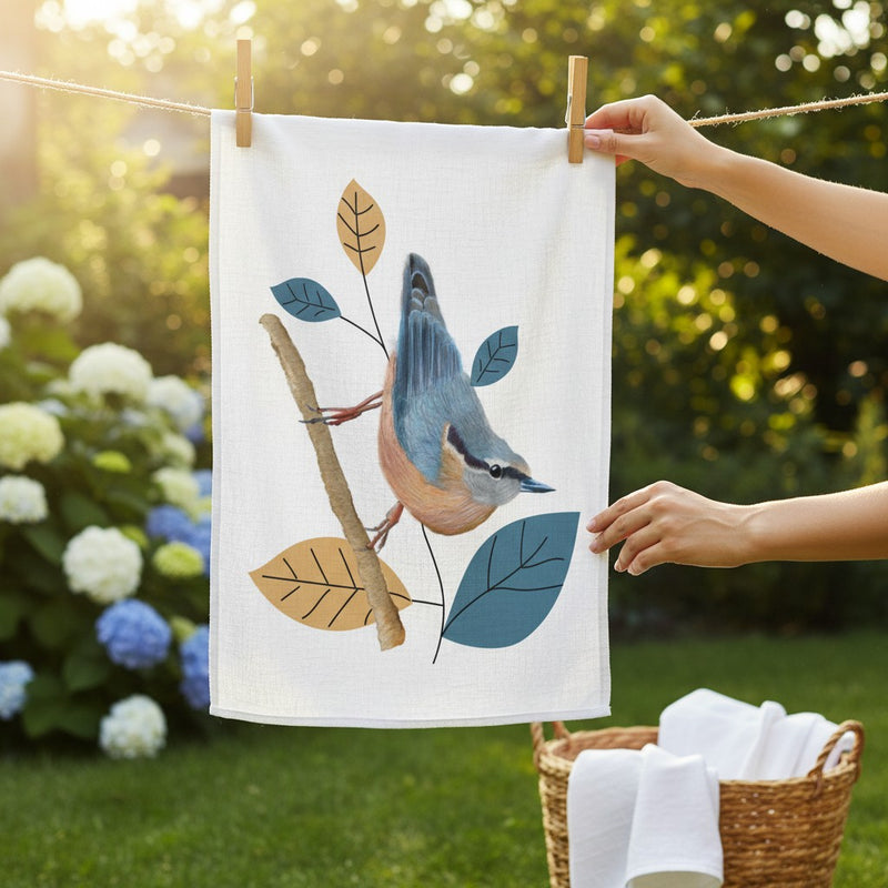 Nuthatch Tea Towel