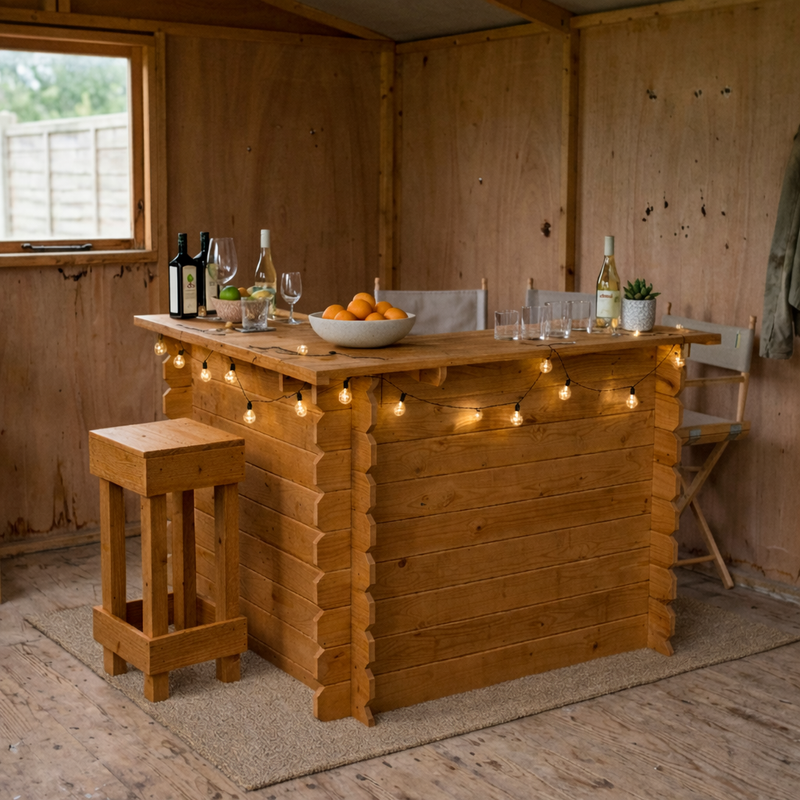 Wooden Interlock Corner Bar