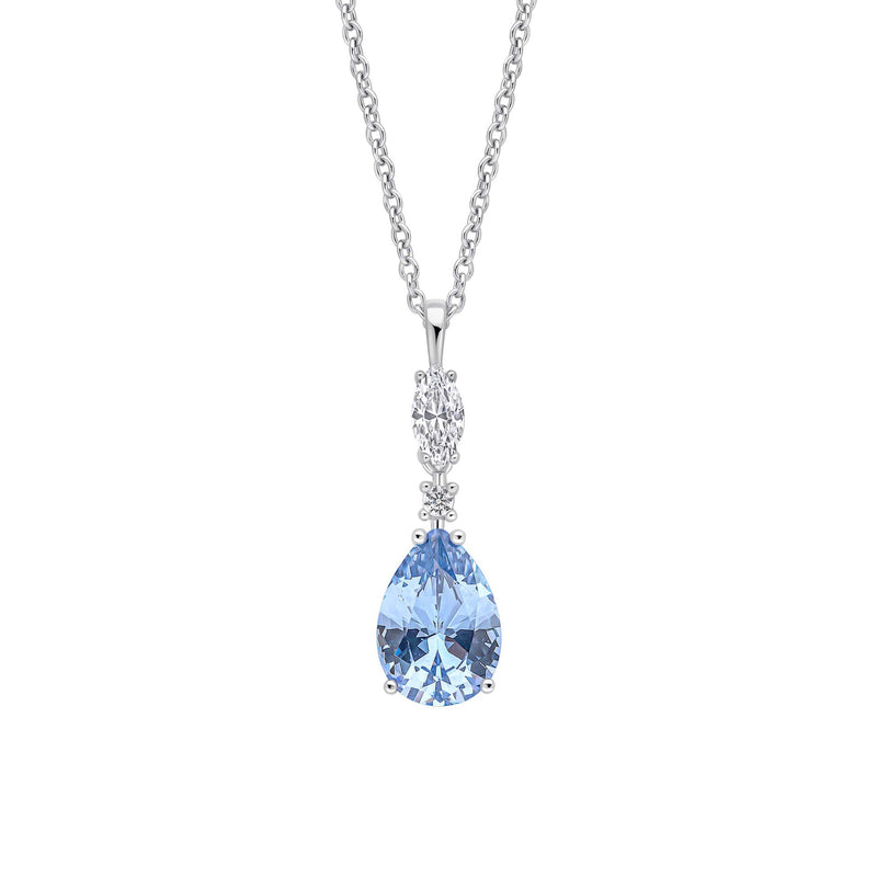 Diamonfire Teardrop and Marquise Drop Pendant