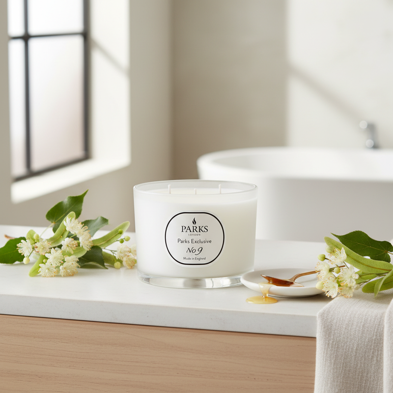 NO9 - LINDEN BLOSSOM 350G 3 WICK CANDLE
