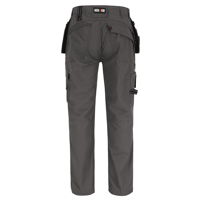 Herock Dagan Short Leg Water-Repellent Holster Pocket Kneepad Trousers Grey 40" Waist, 28" Leg