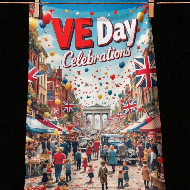 VE Day Tea Towel