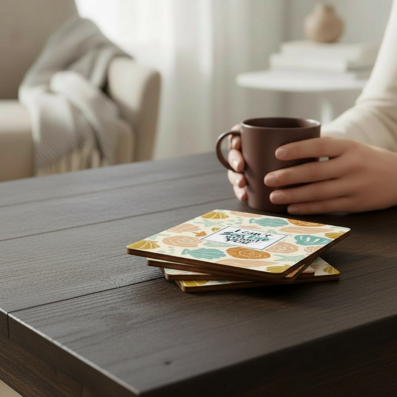 Set of 4 I Cant Sea Life Without You Coaster
