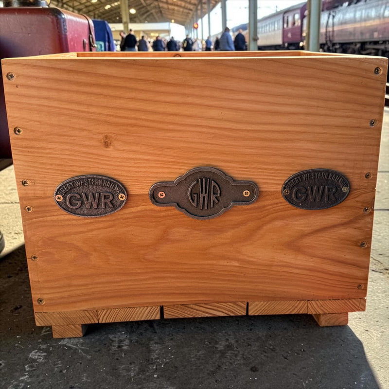 Rustic GWR Steam Train Log/Storage Box