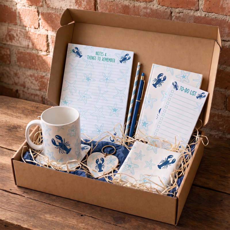 Blue Lobster gift set by Red Robin Designs