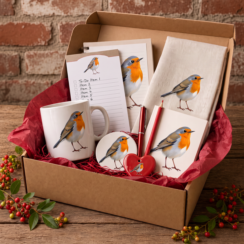 Sammy's Painted Robin Gift Box