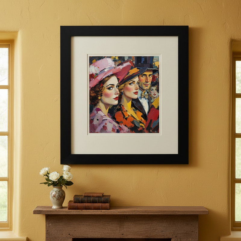 Race Day Fine Art Print Framed