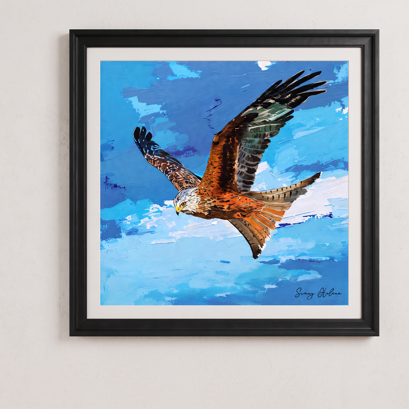 Sammy's Red Kite Fine Art Giclee Print