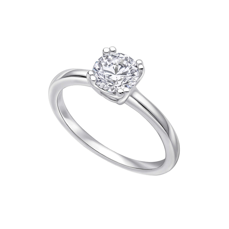 Diamonfire Double Claw Solitaire Ring