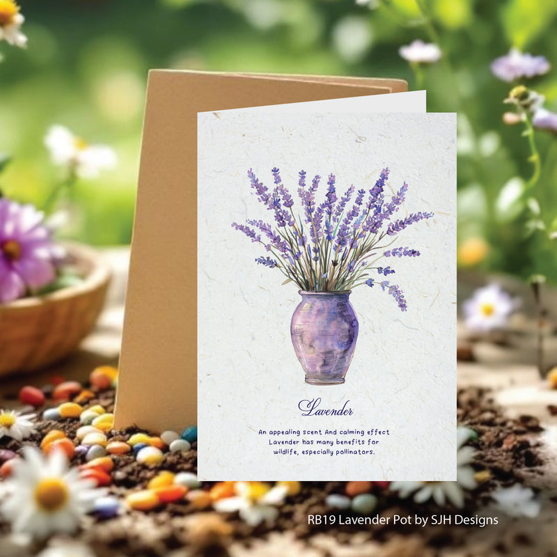 Lavender in a Pot Plantable Seed Card