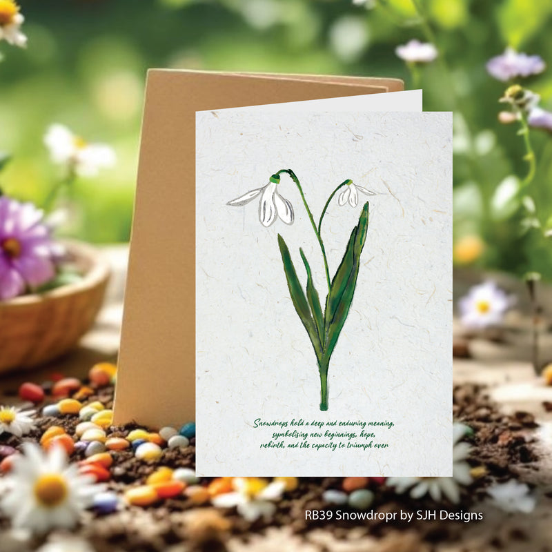 Snowdrop Plantable Seed Card