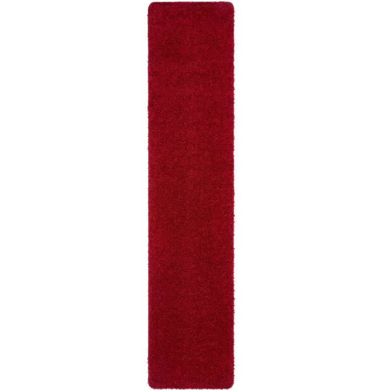 Washable Red Shaggy Rug
