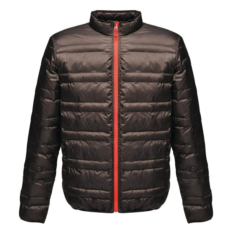 Regatta TRA496 Firedown Down Touch Insulated Work Jacket Black/Red 3XL