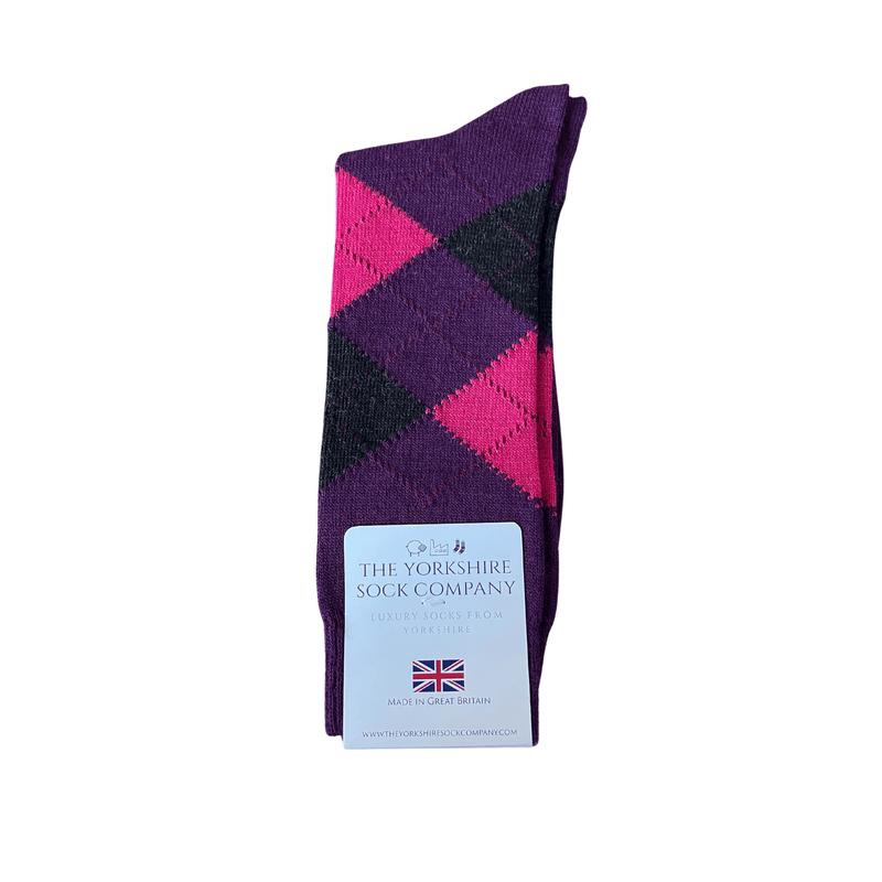 Ripley Argyle Merino Socks - 4 Pair Bundle 2 (£14 per pair)