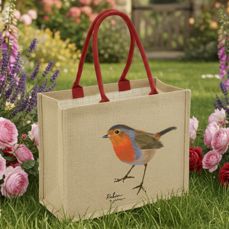 Red Robin Jute Bag