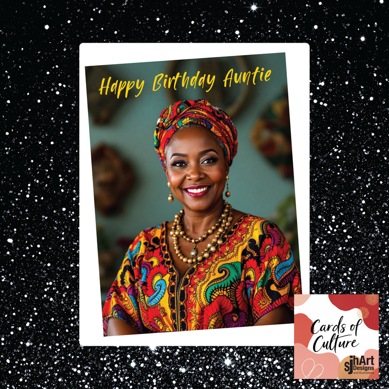 Happy Birthday Auntie Female Celebration Greeting Card