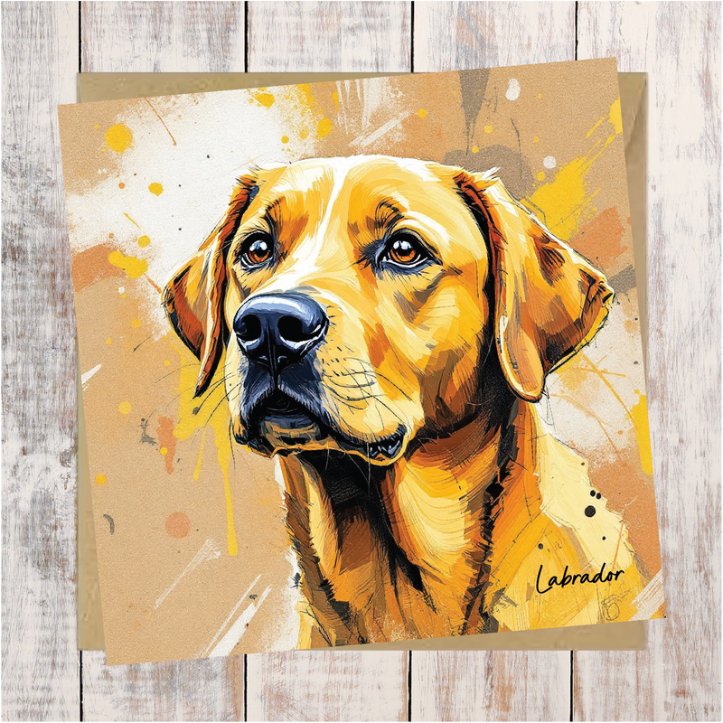 Labrador Art Card